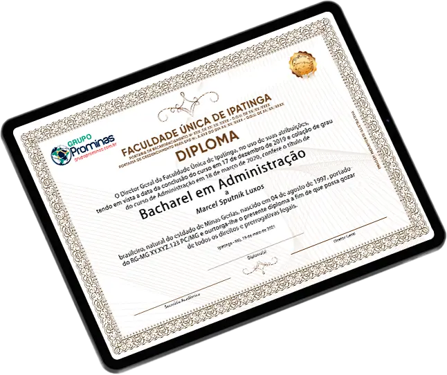 Certificado de Extensão do Grupo Prominas